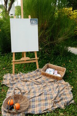 Art corner in the garden