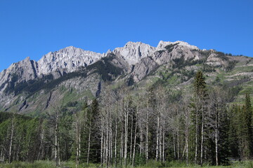 Mountains Along The Bow Valley Parkway, Banff National Park, Alberta