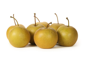 Chinese pear on white background