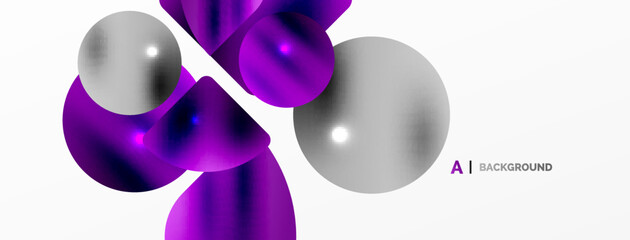 Transparent effects geometric abstract background. Minimalist wallpaper, banner, background or landing
