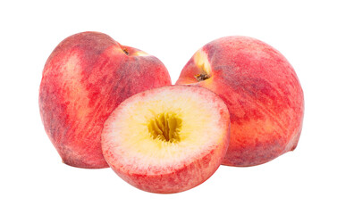 Peach isolated on transparent png