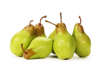 Fototapeta na wymiar Tasty pear isolated on white background