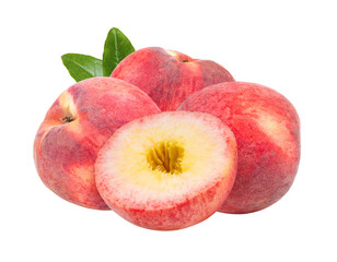 Peach isolated on transparent png