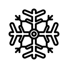 Snowflake icon with outline style | Winter icon | Snow icon 