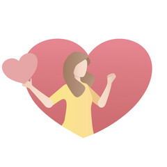 self confidence in female believe in yourself, Self esteem improving confident, respect in your strong attitude,Vector illustration.