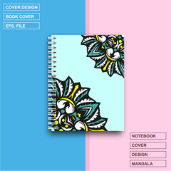Mandala design cover notebook