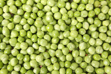 Fresh peas isolated  background 