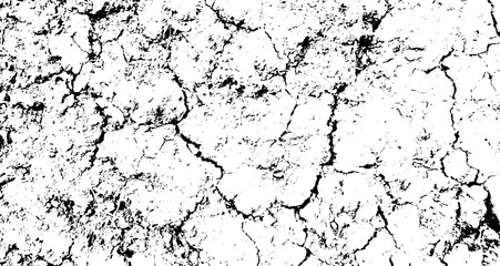 Black color vintage Grunge background, old surface area texture,. dry land crack effect, grunge overly vintage vector 