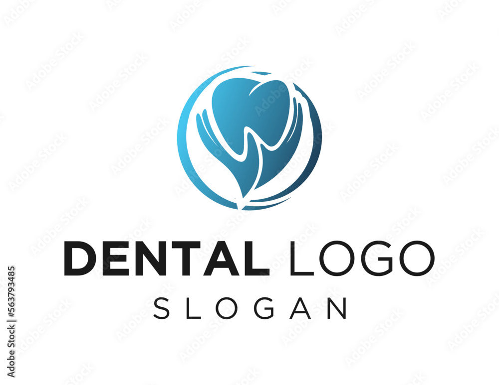 Poster logo design about dental on a white background. created using the coreldraw application.