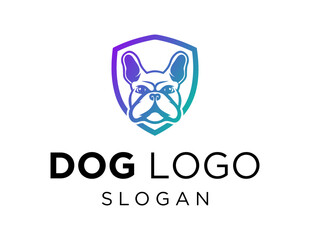 Logo design about Dog on a white background. created using the CorelDraw application.