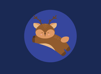 cute deer illustration