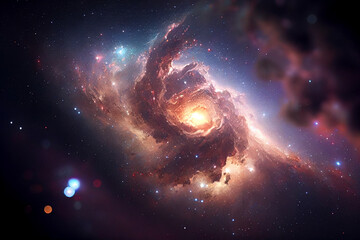 realistic galaxy universe abstract design.