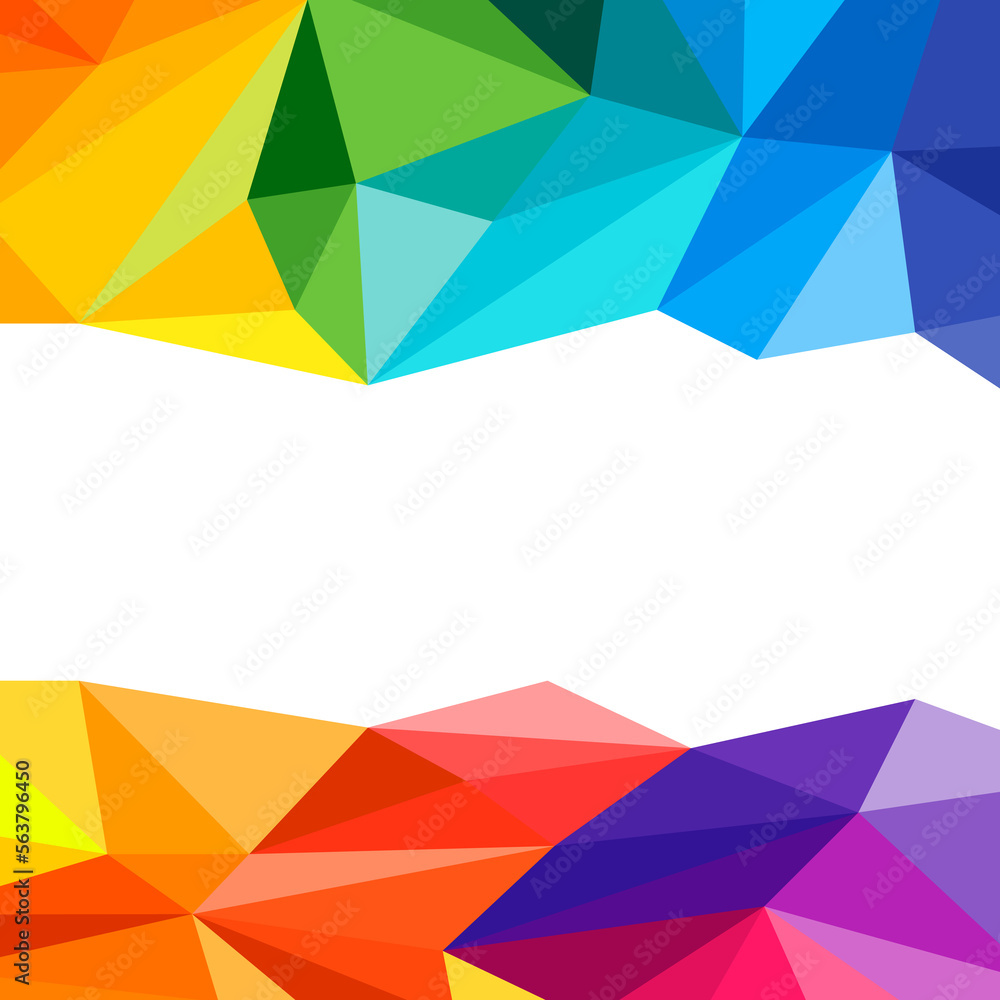 Poster abstract triangle geometric wave stripes border on a white background. polygonal pattern for your de