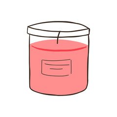 Scented Candle Self Care Illustration