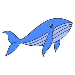 Blue Whale Cartoon