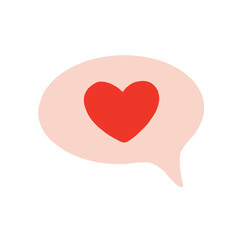 Speech Bubble With Heart