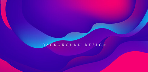 Abstract background fluid bubbles and wave elements. Template for covers, templates, flyers, placards, brochures, banners