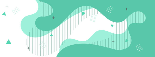 modern abstract background with green pastel color fluid shapes on white background ,minimal poster. ideal for banner, web, header, cover, billboard, brochure, social media, landing page