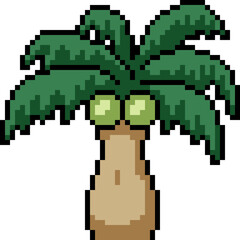 Obraz premium pixel art sexy coconut tree