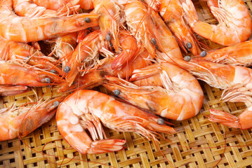 shrimps on a plate