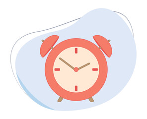 alarm clock flat icon vector. flat icon vector wecker clock