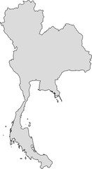 Map thailand png graphic clipart design