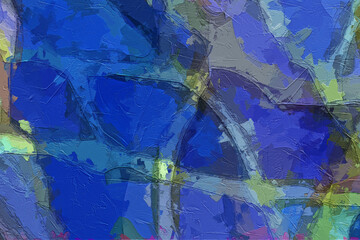 Beautiful abstract hand-drawn geometric illustration background