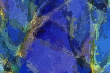 Beautiful abstract hand-drawn geometric illustration background