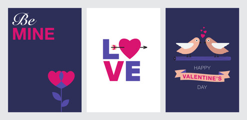 Valentines day minimal poster, happy valentines days background illustration, valentines greeting poster