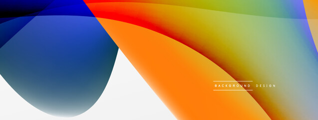 Fluid color abstract background. Liquid gradients, wave pattern. Trendy techno business template for wallpaper, banner, background or landing