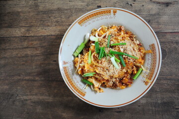 Thai Style Stir Fried Noodles with Shrimp, Pad Thai