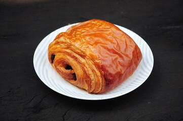 Rum Croissant on a plate