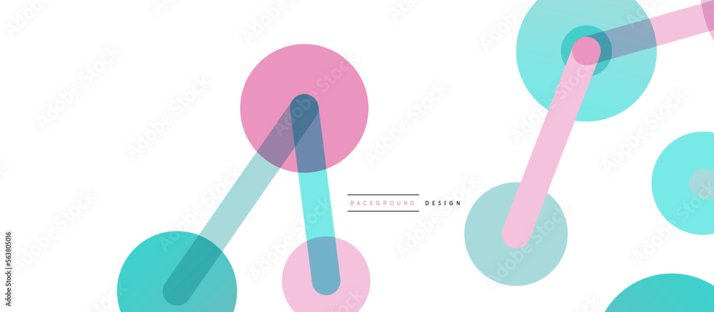 Aufkleber network concept abstract background. dots connection. big data idea. business template for wallpaper