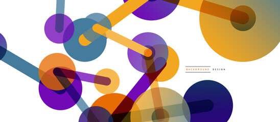 Network concept abstract background. Dots connection. Big data idea. Business template for wallpaper, banner, background or landing