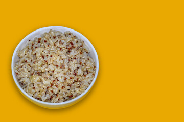 rice and quinoa in a bowl
