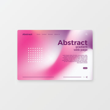 Vector landing page template with abstract background eps 10.