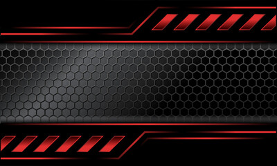 Automotive Background With Black And Red Color Combination