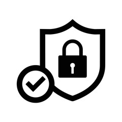 Security, safety lock icon design.