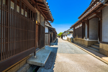 香川県　笠島の町並み