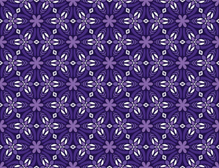 Geometric ethnic pattern seamless flower color oriental. seamless pattern. Design for fabric, curtain,purple background, carpet, wallpaper, clothing, wrapping, Batik, fabric,Vector illustration.