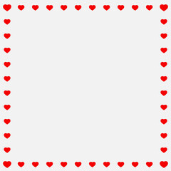 Background pattern ; Red heart on valentine day for expressing beautiful love.