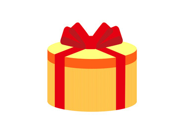 赤いリボンのプレゼントボックス　ギフト