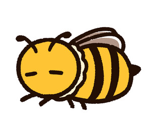 怠けているミツバチ