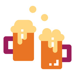 beer flat icon style