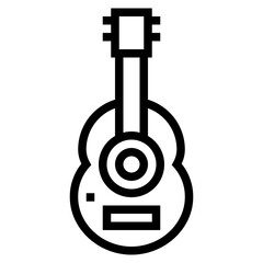 guitar line icon style