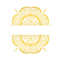 Golden Mandala frame 
