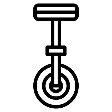 recommend clip art: unicycle line icon style