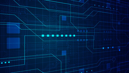 technology background with hi-tech digital data