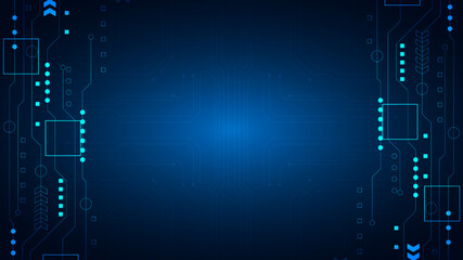 technology background with hi-tech digital data