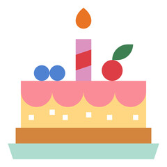 cake flat icon style